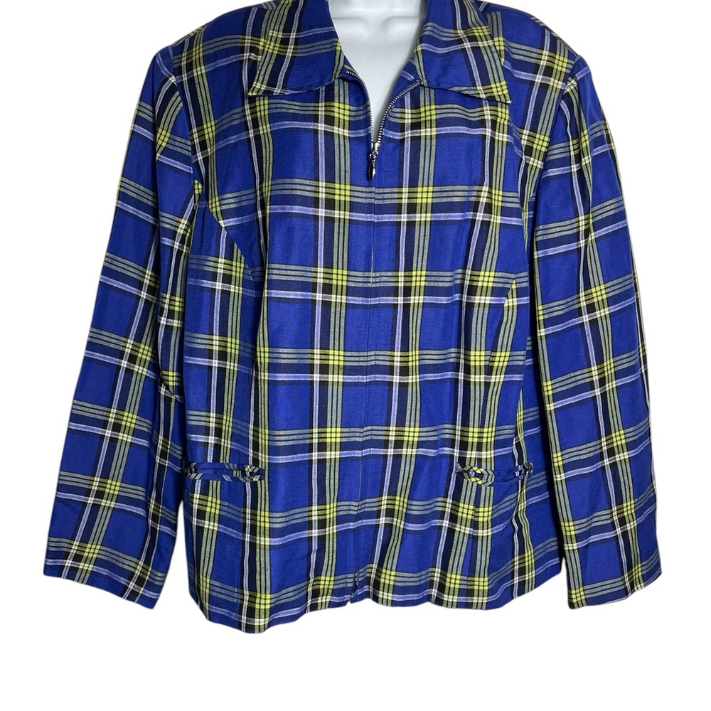 Lane‎ Bryant blazer size 4X (size 26) bright violet blue jacket blazer w/pockets